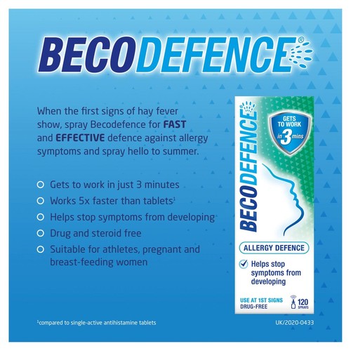 Becodefence Allergy Defence Nasal Spray - Non-drowsy - 120 sprays thumbnail 3