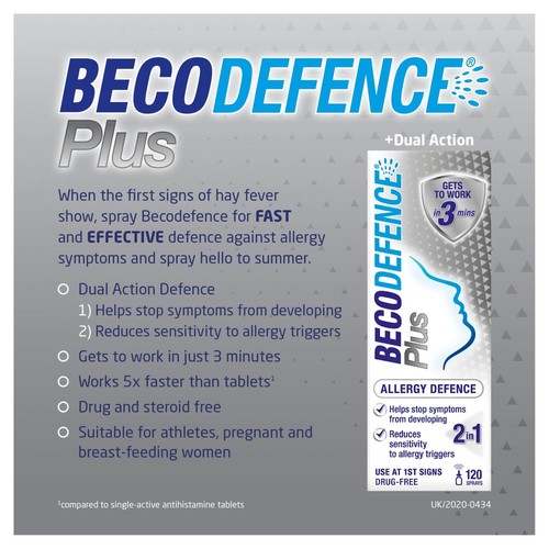 Becodefence Plus Allergy Defence Nasal Spray - Non-drowsy - 120 sprays thumbnail 3