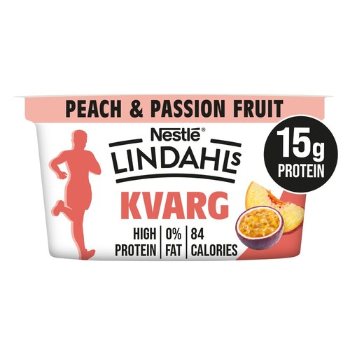 Lindahls Kvarg Peach & Passion Fruit 150g