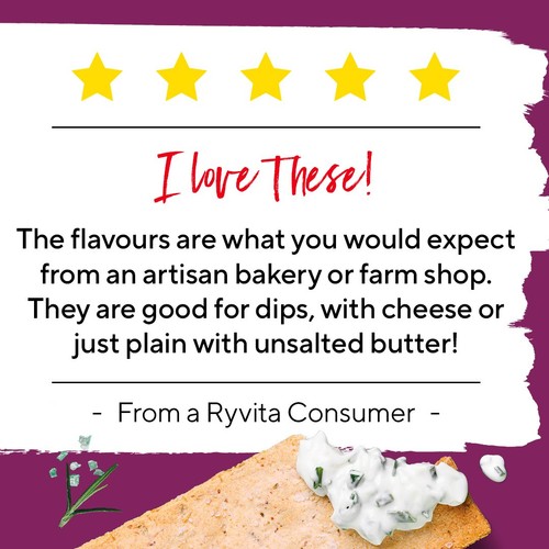 Ryvita Thins Rosemary & Sea Salt Flatbread Crackers  thumbnail 4