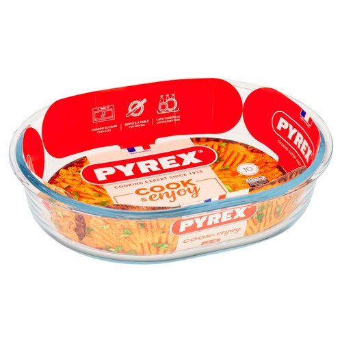 Pyrex Clear Oval Roaster 25Cm