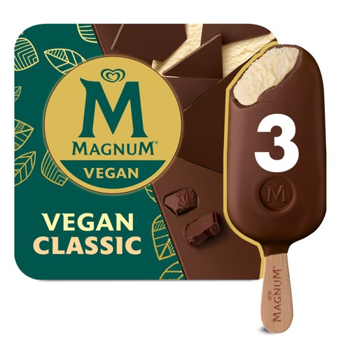 Magnum Vegan Classic Ice Cream Sticks 3 x 90ml