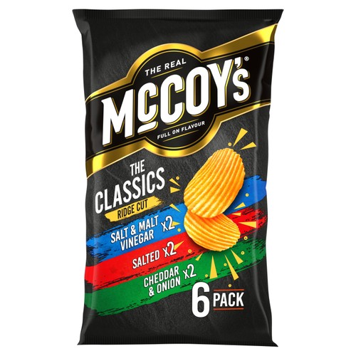 McCoy's Classic Variety Multipack Crisps 6 Pack