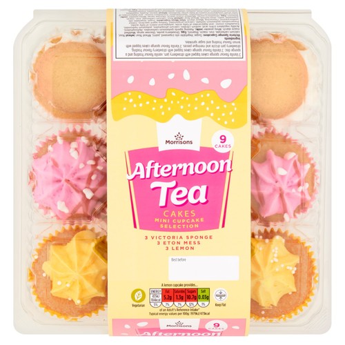 Morrisons Afternoon Tea Mini Cupcake Selection 9 Pack