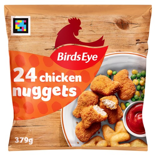 Birds Eye 24 Wholegrain Breaded Chicken Nuggets 379g