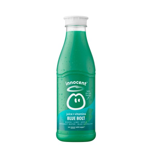 Innocent Plus Blue Bolt, Guava & Lime Juice with Vitamins 750ml thumbnail 2