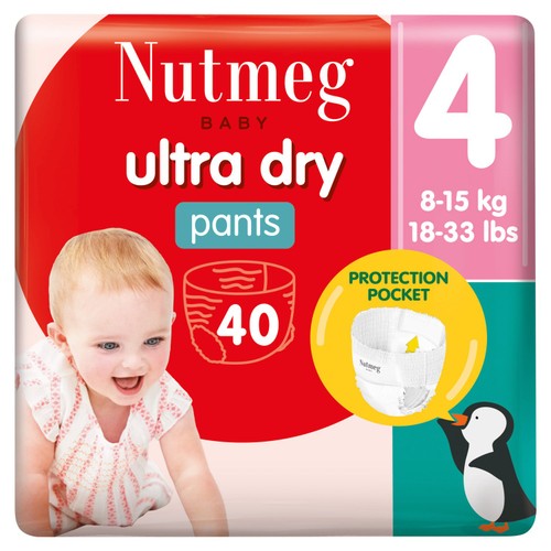 Nutmeg Ultra Dry Pants Size 4 x 40 Pack