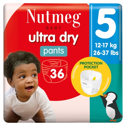 Nutmeg Ultra Dry Pants Size 5 x 36 Pack