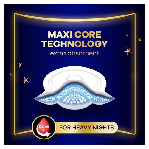Always Maxi Profresh Night Sanitary Towels (Size 4) 10 Pads thumbnail 2
