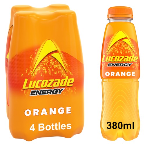 Lucozade Energy Drink Orange 4 Pack thumbnail 3