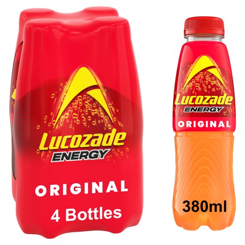 Lucozade Energy Drink Original 4 Pack thumbnail 3