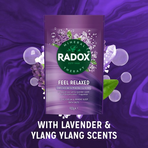 Radox Mineral Therapy Bath Salts Sleep Aromatherapy 900g thumbnail 2