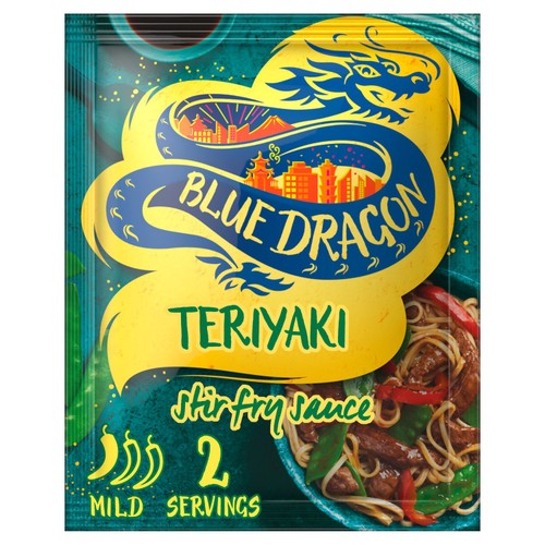 Blue Dragon Sticky Teriyaki Stir Fry Cooking Sauce Mild 120g
