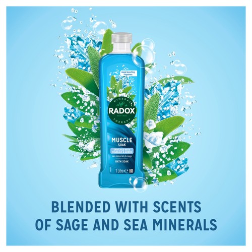 Radox Muscle Soak Bath Soak   1L thumbnail 3