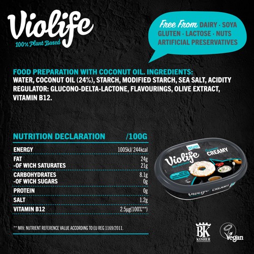 Violife Creamy Original Flavour Vegan Alternative to Cheese 200g thumbnail 5