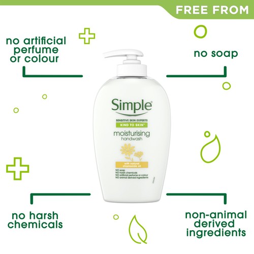 Simple Moisturising Hand Wash With Chamomile Oil  250ml thumbnail 5