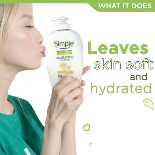 Simple Moisturising Hand Wash With Chamomile Oil  250ml thumbnail 6