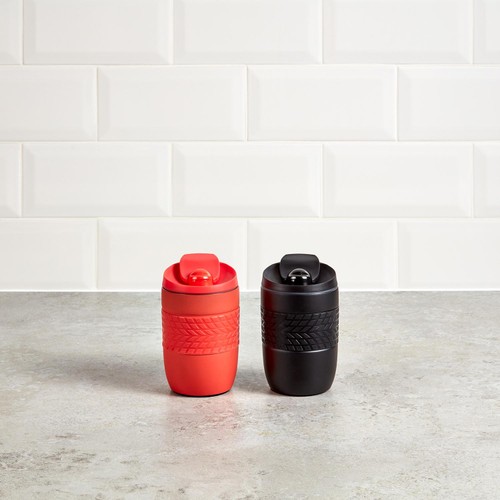 Morrisons Matt Black Double Wall Travel Mug 230ml