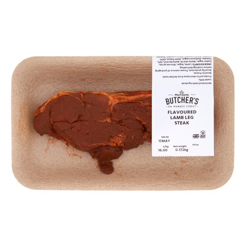 Morrisons British Minty Flavoured Lamb Leg Steak 400g