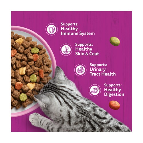 Whiskas Adult Complete Dry Cat Food Biscuits Salmon thumbnail 5