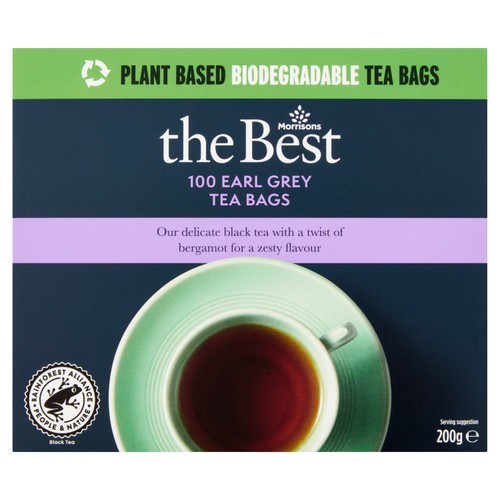 Morrisons The Best Earl Grey Tea Bags 100's thumbnail 2