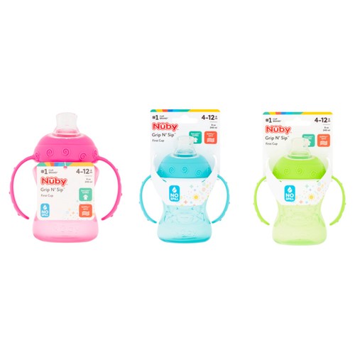  Nuby Sipeez First Cup Grip 'n' Sip 4-12M thumbnail 2