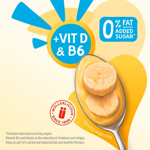 Muller Light Banana And Custard Fat Free Yogurt 160g thumbnail 2