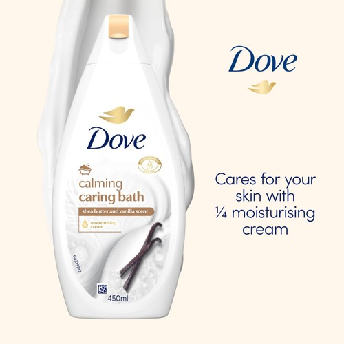 Dove Caring Bath Shea Butter  450ml thumbnail 2