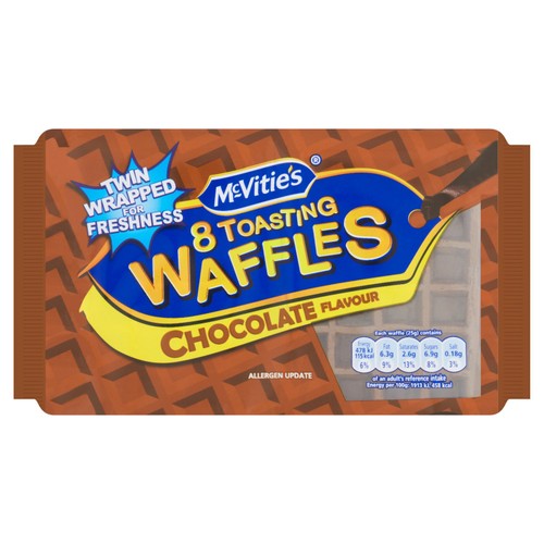 McVitie's 8 Toasting Waffles Chocolate Flavour