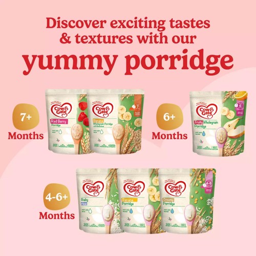 Cow & Gate Creamy Porridge Baby Cereal 4-6+ Months thumbnail 4