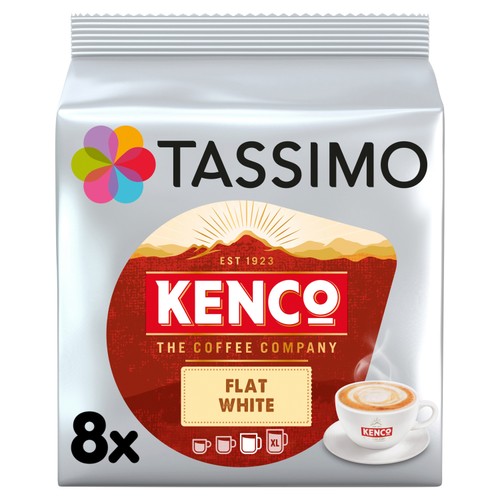 Tassimo Kenco Flat White Coffee Pods x8