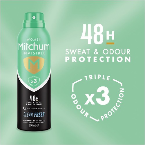 Mitchum Invisible Women Clear Fresh Antiperspirant & Deodorant  thumbnail 4
