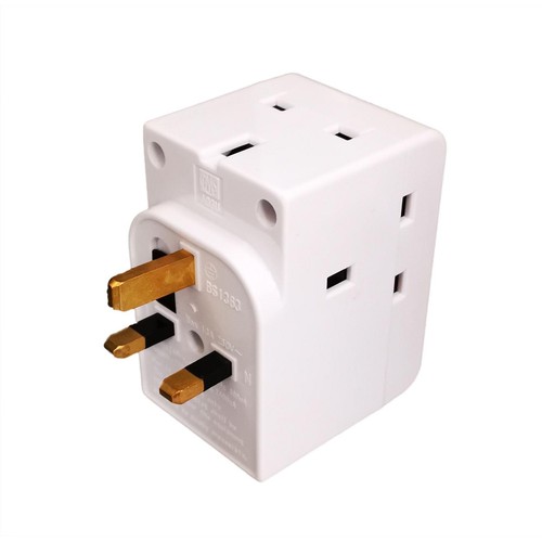 Morrisons 3 Way Adaptor Plug With Usb thumbnail 2