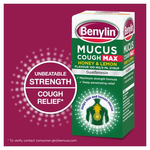 Benylin Mucus Cough Max Honey & Lemon Syrup  thumbnail 4
