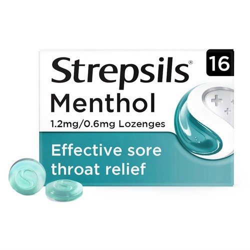 Strepsils Menthol Lozenges   16 Pack