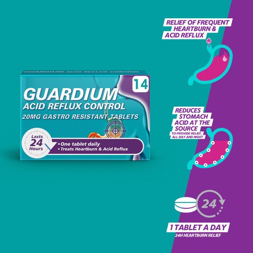 Guardium Acid Reflux Control Gastro Resistant Tablets thumbnail 5