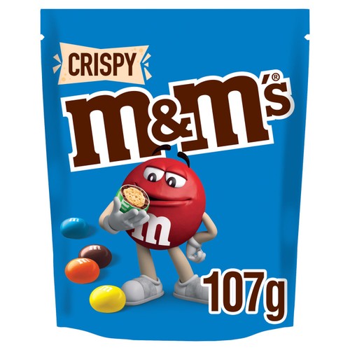 M&M's Crispy Milk Chocolate Bites Pouch Bag 