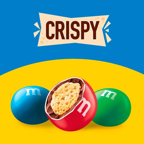 M&M's Crispy Milk Chocolate Bites Pouch Bag  thumbnail 2