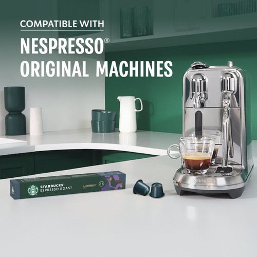 Starbucks by Nespresso Dark Espresso Roast Coffee Capsules x10 thumbnail 2