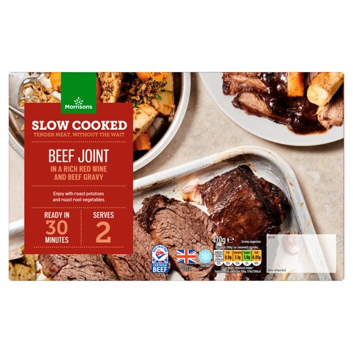 Morrisons British Slow Cooked Beef Joint With A Red Wine Gravy 470g