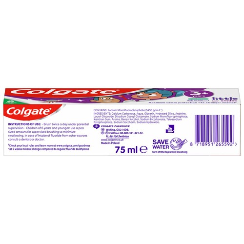 Colgate Kids Delicate Mint 3-5 years Toothpaste thumbnail 2