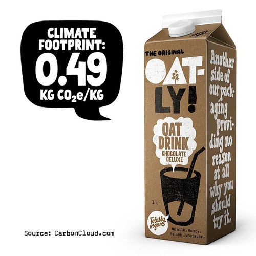 Oat-Ly Chocolate Oat Drink 1L thumbnail 2