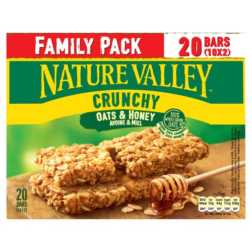 Nature Valley Family Pack Crunchy Oats & Honey Cereal Bars