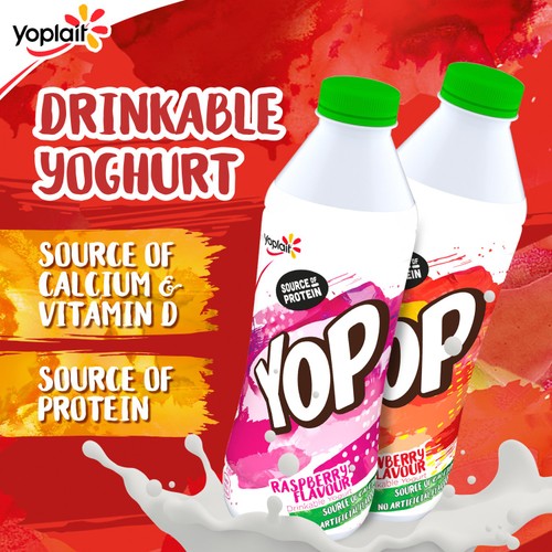 Yop Strawberry Yoghurt Drink  thumbnail 2