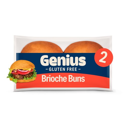 Genius Gluten Free Brioche Burger Buns