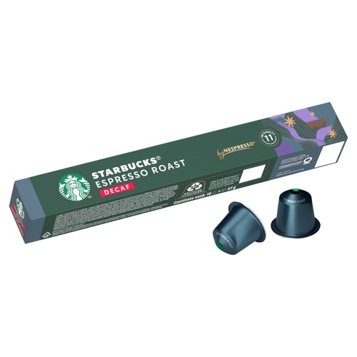 Starbucks by Nespresso Decaf Dark Espresso Roast Coffee Pods x 10 thumbnail 2