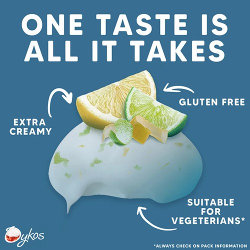 Oykos Lemon & Lime Luxury Greek Style Yoghurt Dessert 4x110g thumbnail 2