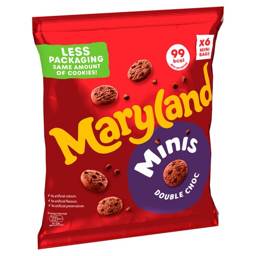 Maryland Cookies Minis Double Chocolate 6 Multipacks