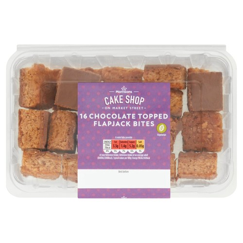 Market Street Chocolate Topped Flapjack Bites