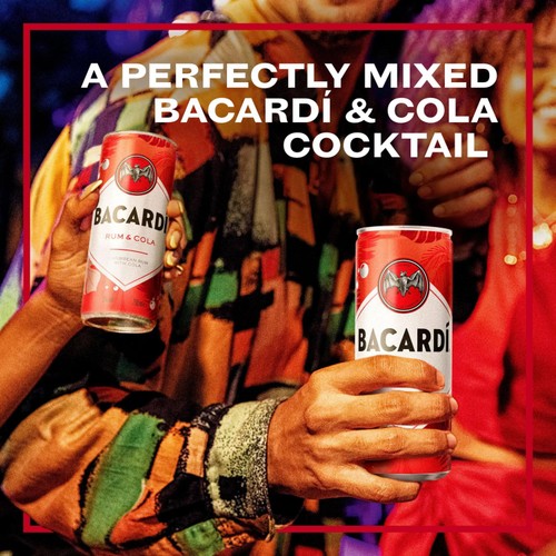 Bacardi Rum and Cola Premix Rum Cocktail thumbnail 4